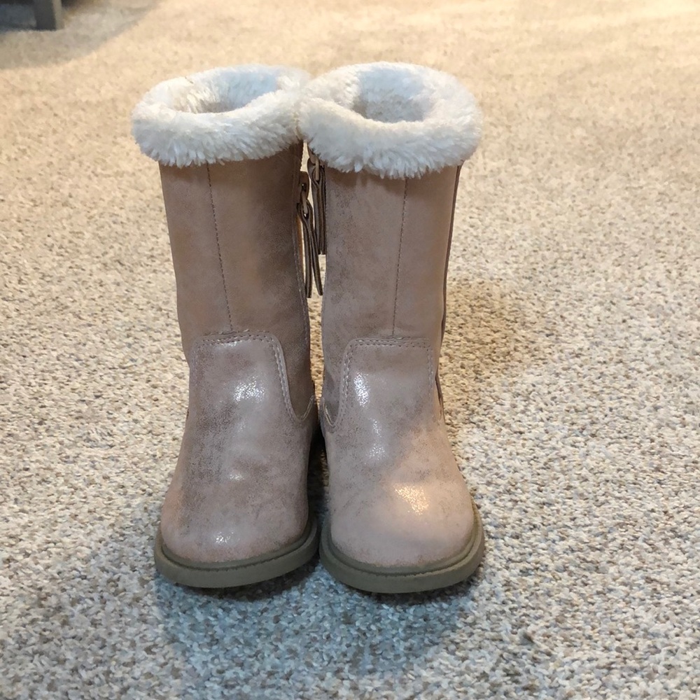 Toddler pink tall boots